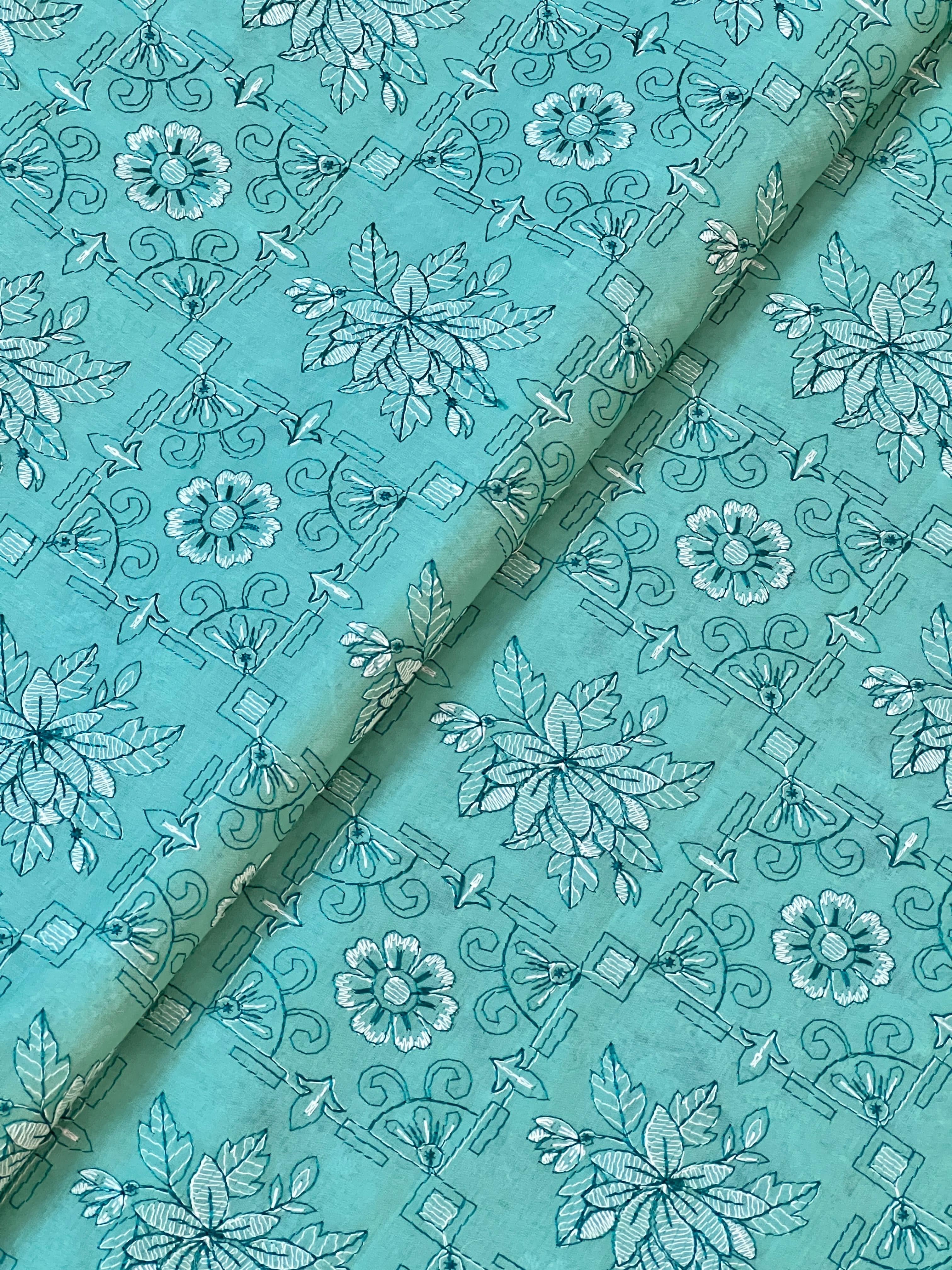 Fabareeze Ferozi 2 PC Lawn Embroidered