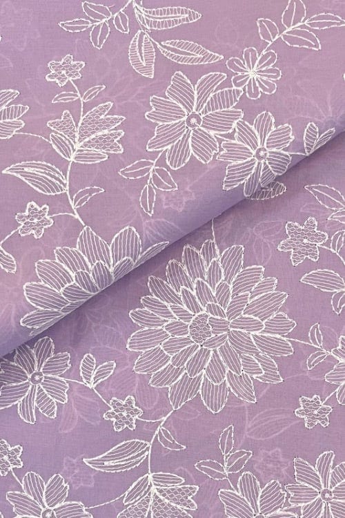 Fabareeze Purple 2 PC Lawn Embroidered
