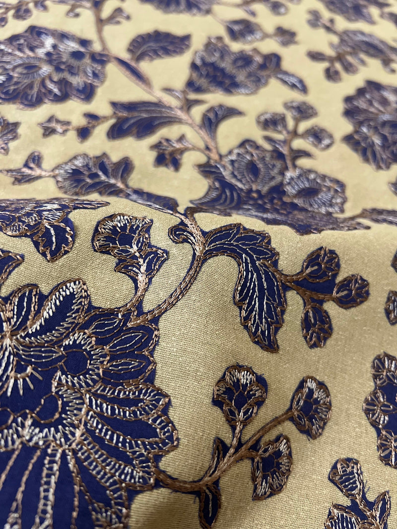 Fabareeze Beige 3 PC Aplique cutwork