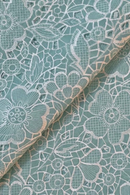 Fabareeze Ferozi 3 PC Cutworkari Embroidered