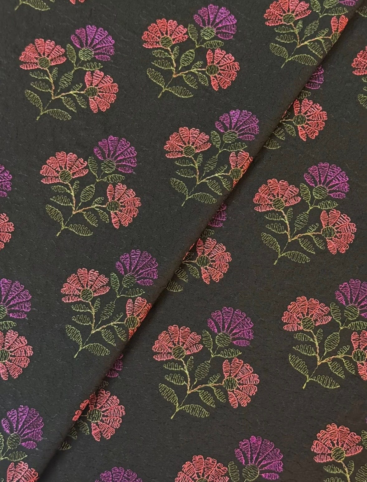 Fabareeze Black 3 PC Embroidered Karandi