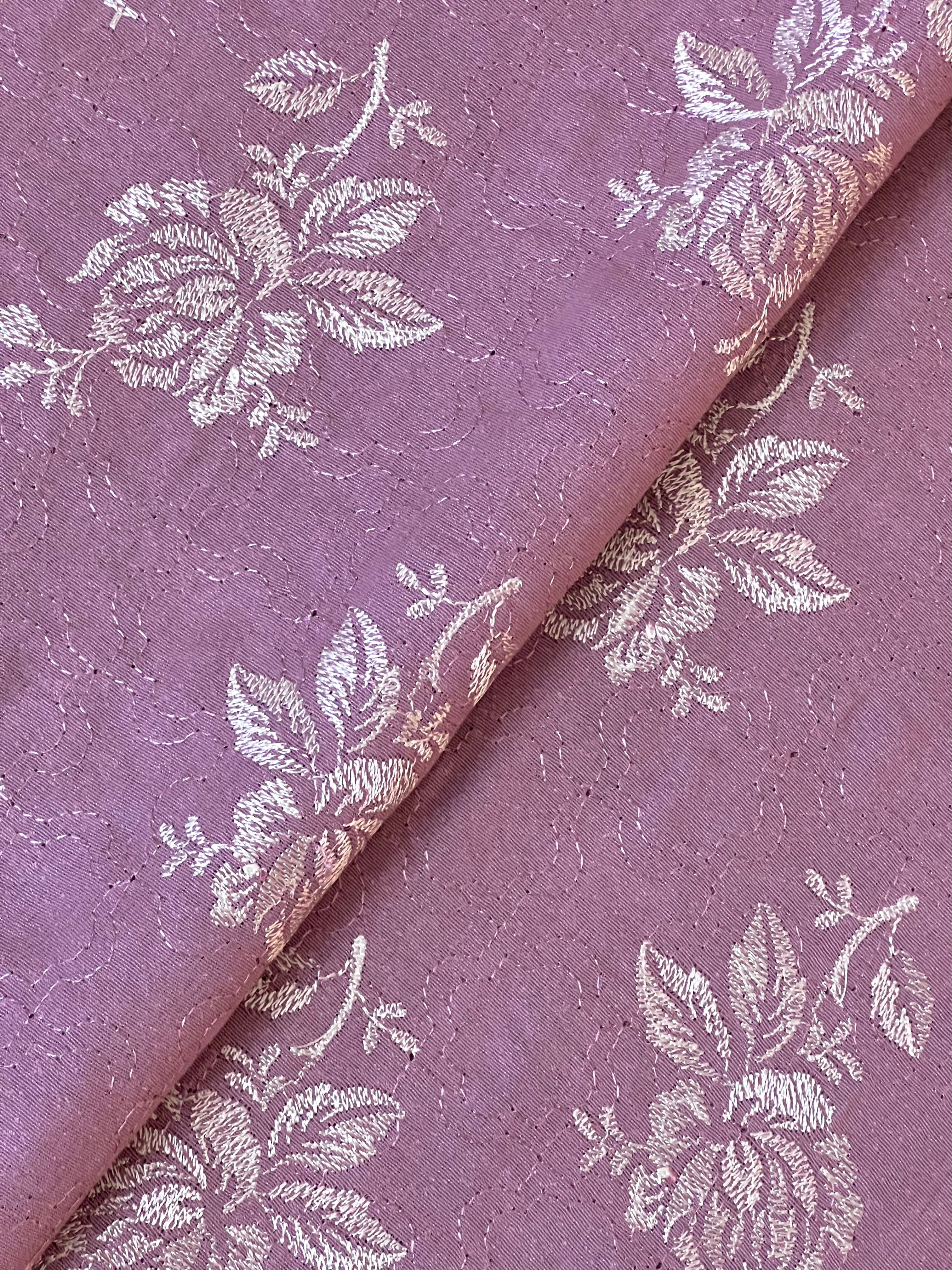 Fabareeze Lilac 3 PC Embroidered Karandi