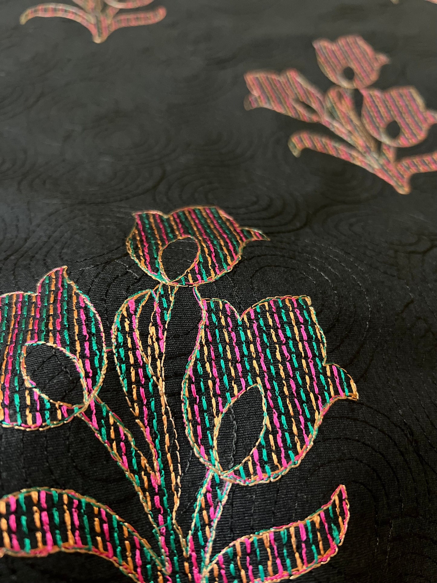 Fabareeze Black 3 PC Embroidered Karandi
