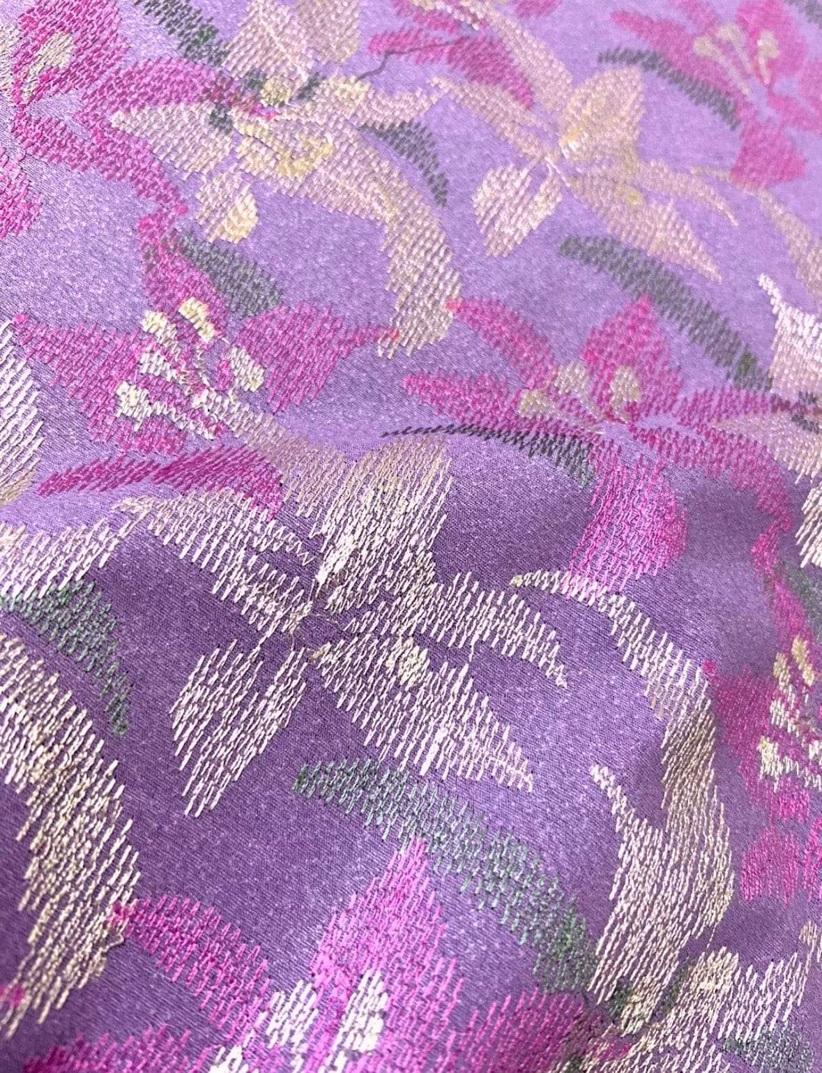 Fabareeze Purple 3 PC Embroidered Karandi