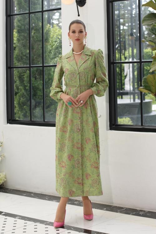 Fabareeze Green 3 PC Embroidered Karandi