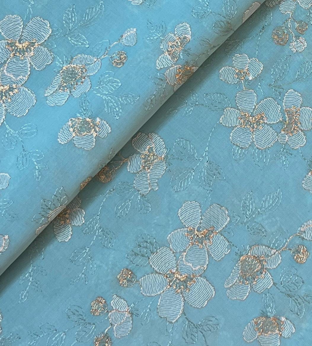 Fabareeze Aqua 3 PC Lawn Embroidered