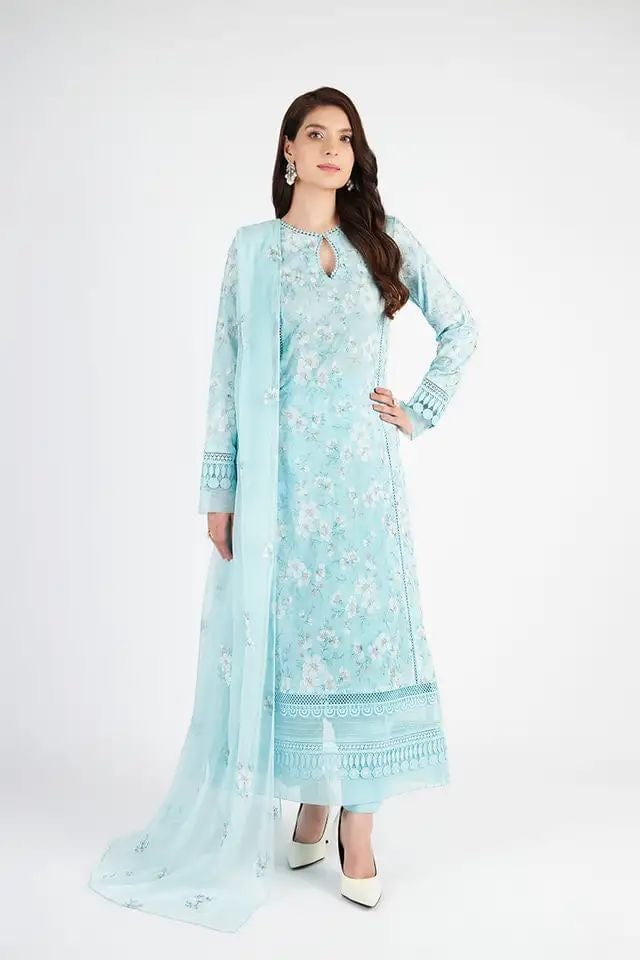 Fabareeze Aqua 3 PC Lawn Embroidered