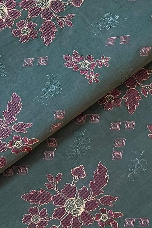 Fabareeze Green 3 PC Lawn Embroidered