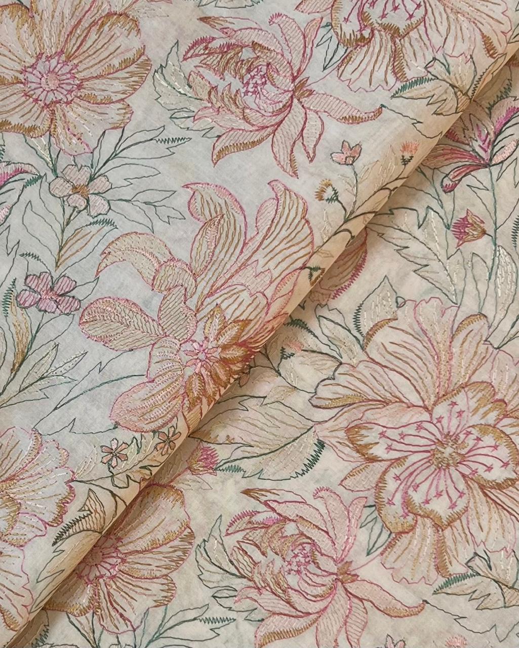 Fabareeze Pink 3 PC Lawn Embroidered