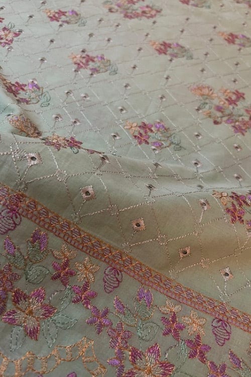 Fabareeze Green 3 PC Lawn Embroidered