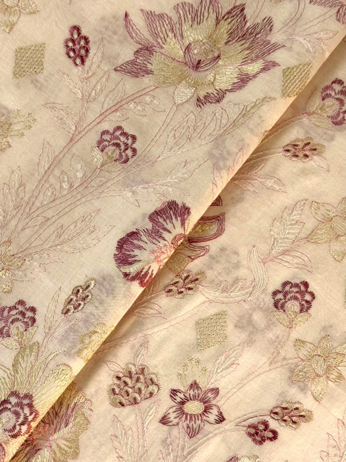 Fabareeze Peach Puff 3 PC Lawn Embroidered