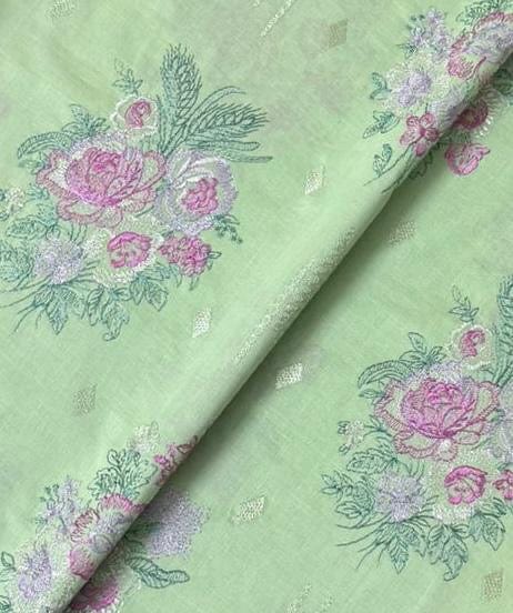Fabareeze Green 3 PC Lawn Embroidered