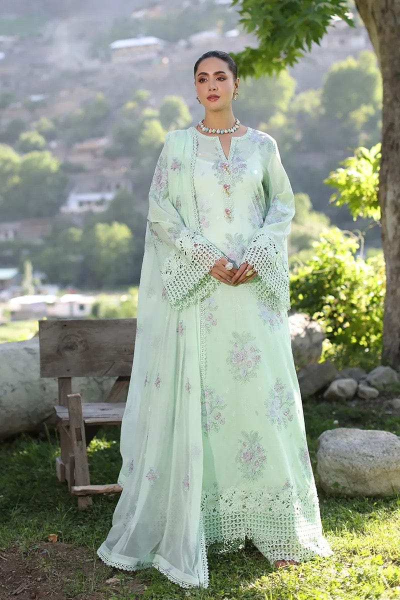 Fabareeze Green 3 PC Lawn Embroidered