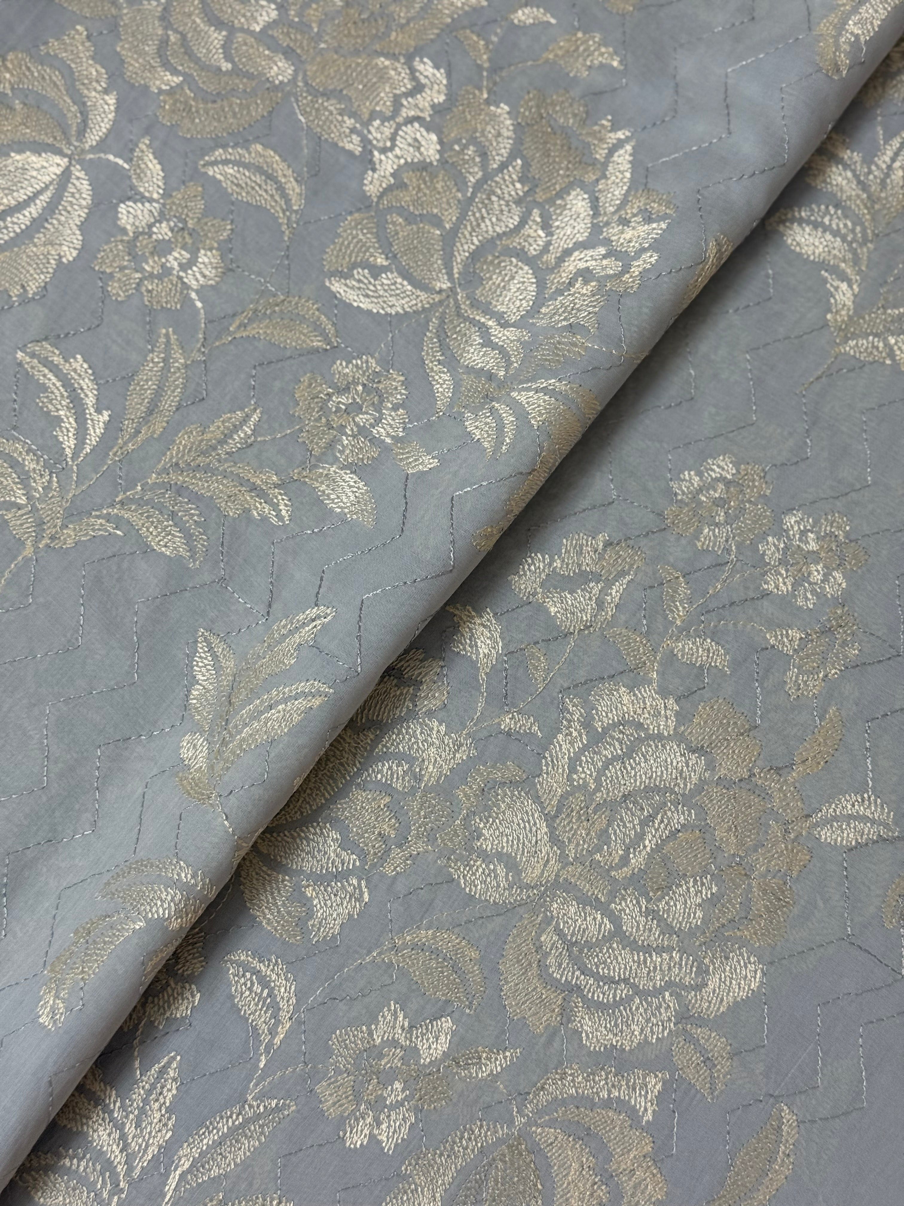 Fabareeze Ice blue 3 PC Lawn Embroidered