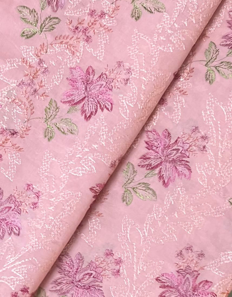 Fabareeze Pink 3 PC Lawn Embroidered