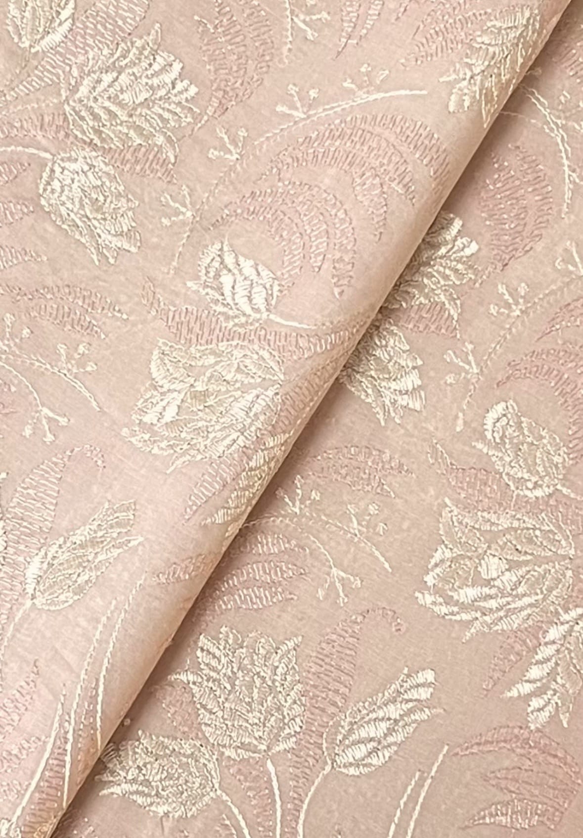 Fabareeze Peach 3 PC Lawn Embroidered