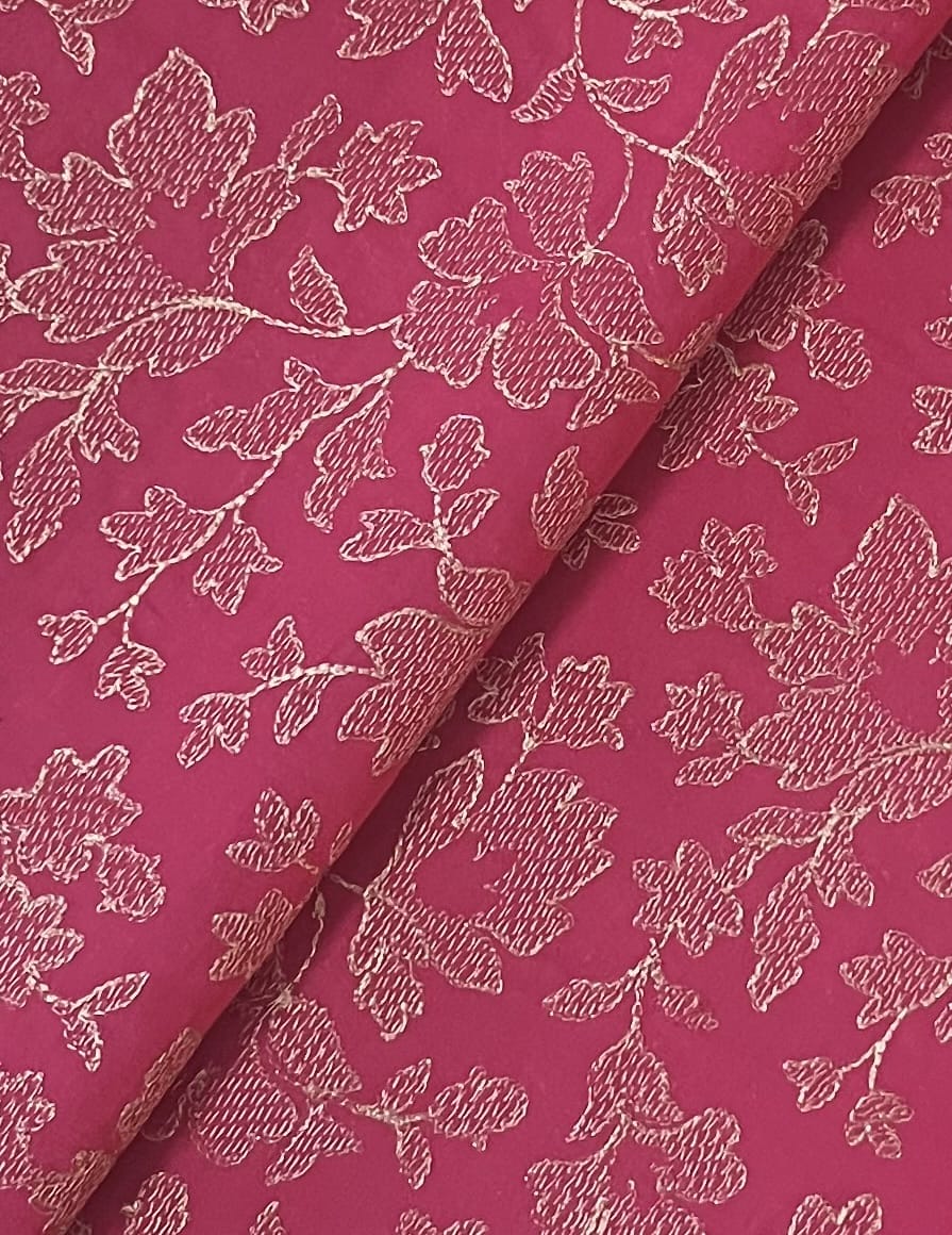 Fabareeze Pink 3 PC Lawn Embroidered