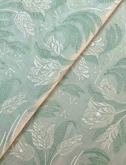 Fabareeze Green 3 PC Lawn Embroidered