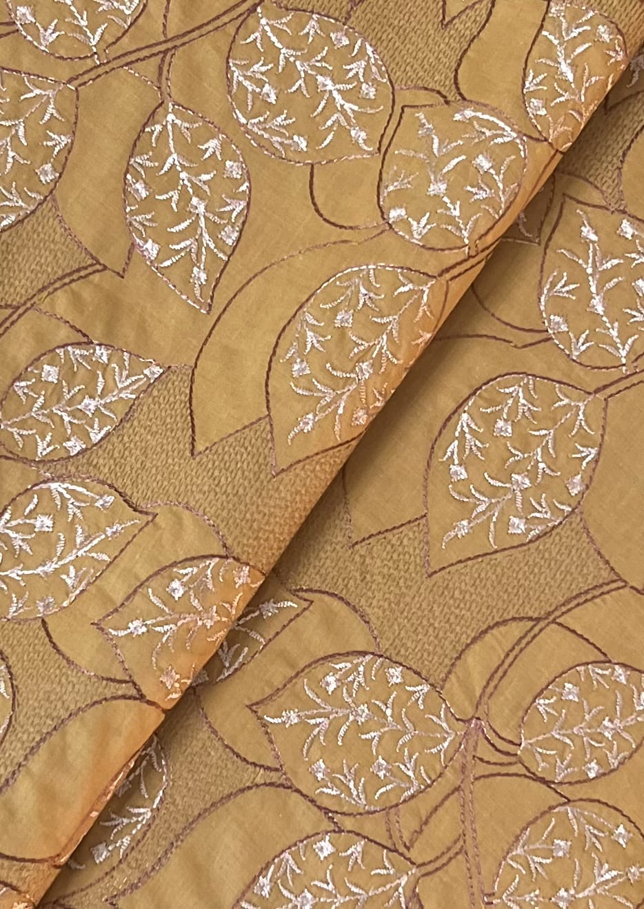Fabareeze Mustard 3 PC Lawn Embroidered