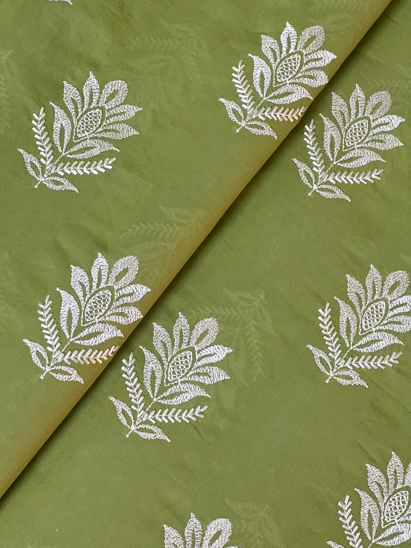 Fabareeze Green 3 PC Lawn Embroidered