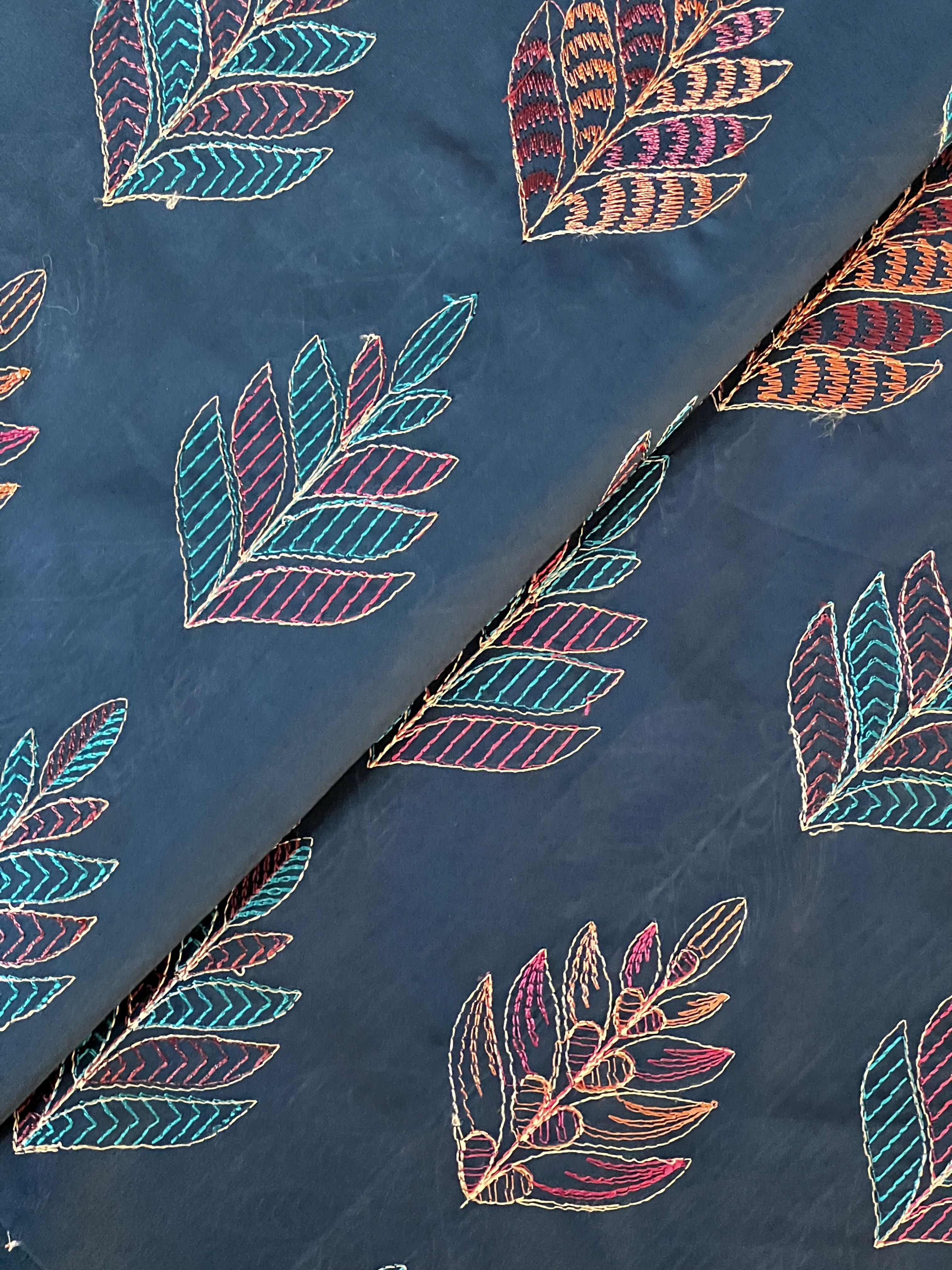 Fabareeze Zinc blue 3 PC Lawn Embroidered