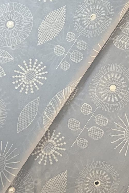 Fabareeze Sky blue 3 PC Lawn Shishakari