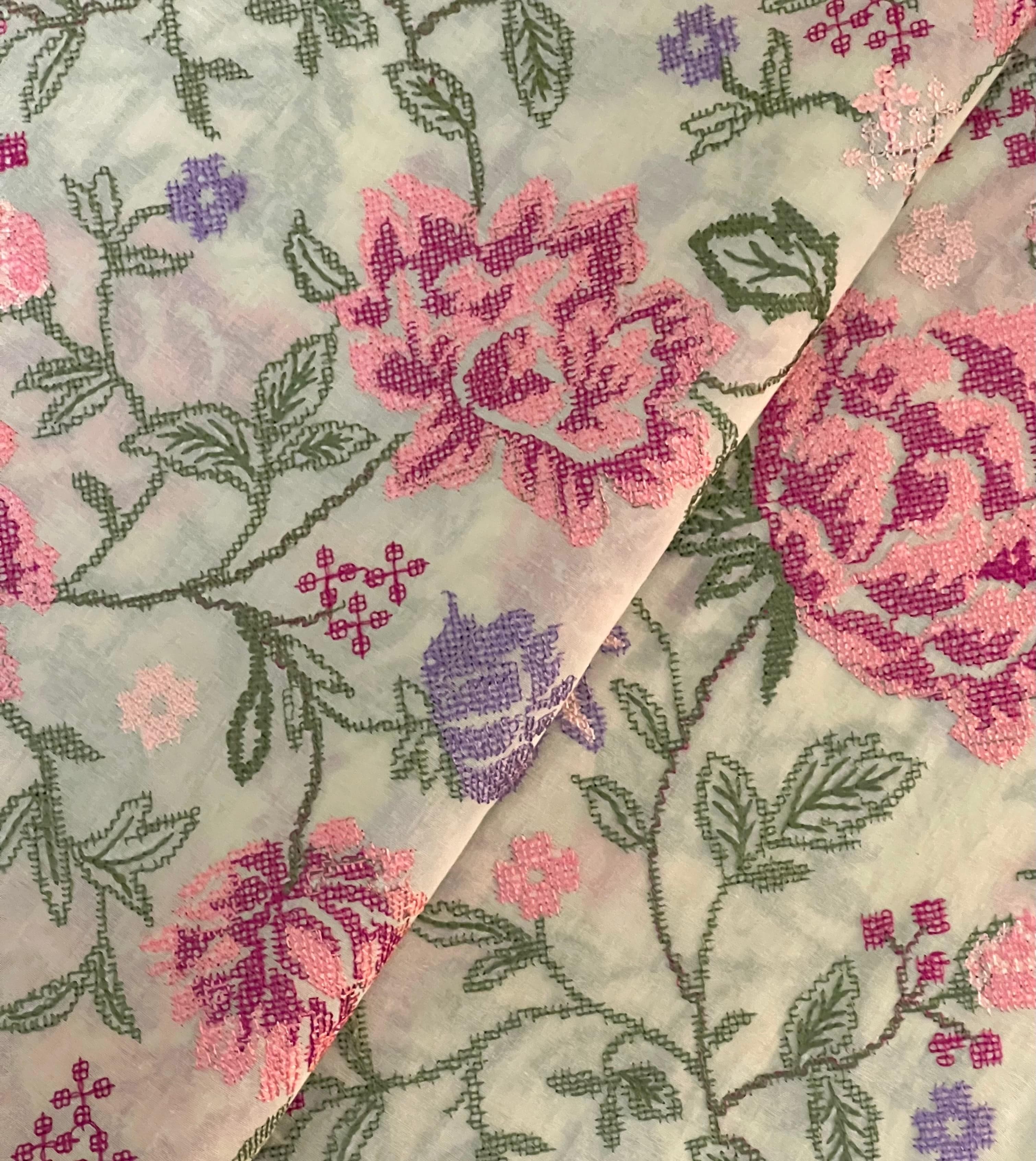 Fabareeze Cream 3 PC Swiss Lawn Embroidered