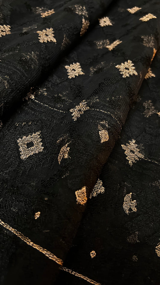 Fabareeze Black Dhakai jamdani