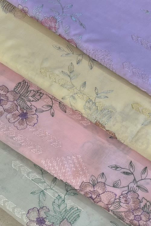 Embroidered lawn 3-piece - 4 colours
