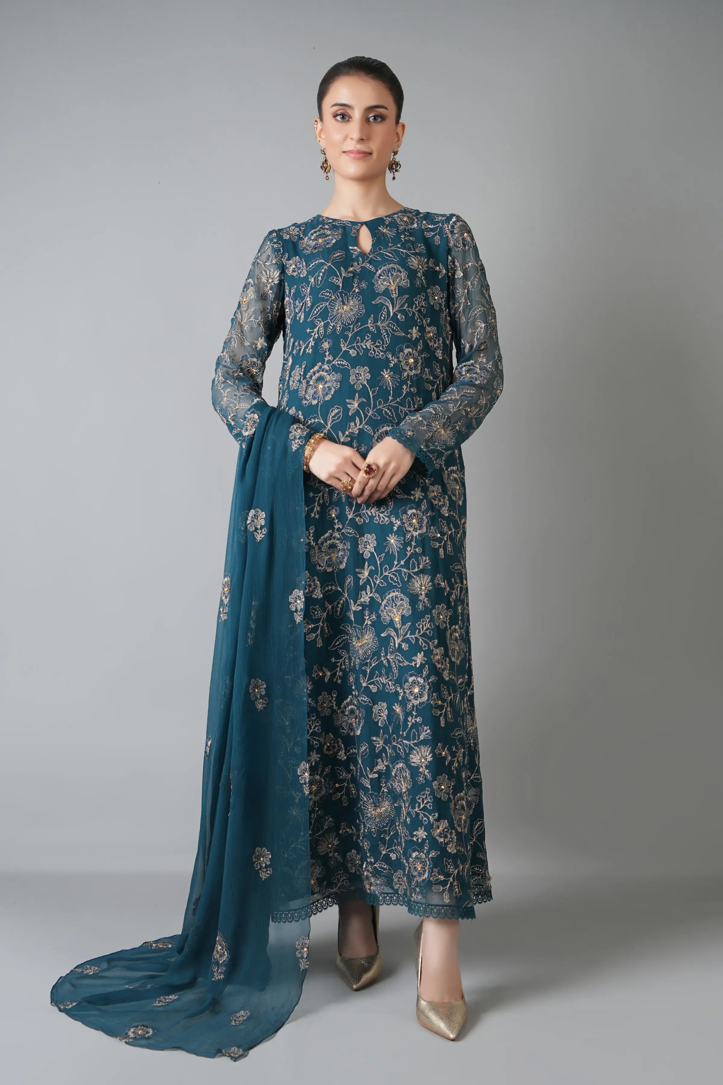 Fabareeze Teal Blue Golden Embers