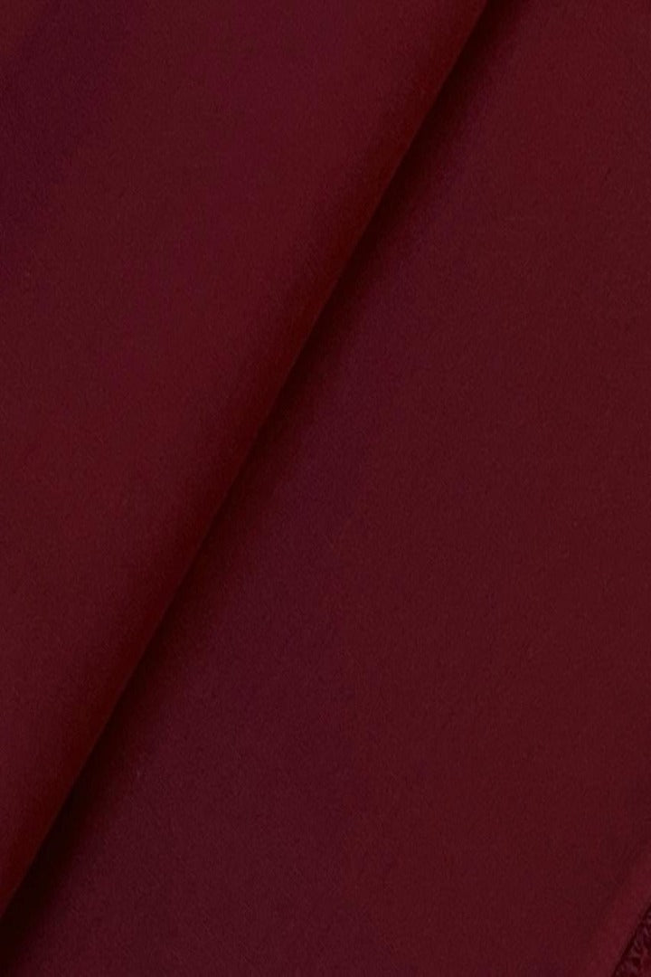 Fabareeze Maroon 2 PC Plain Silk Karandi
