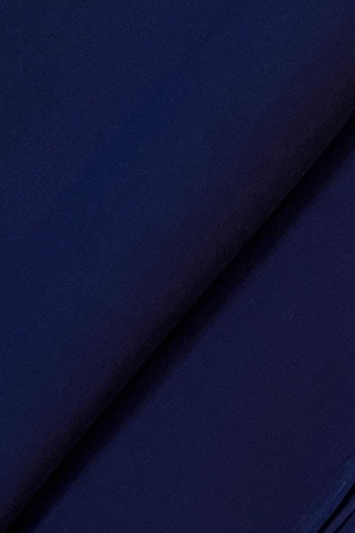 Fabareeze Navy blue 2 PC Plain Silk Karandi