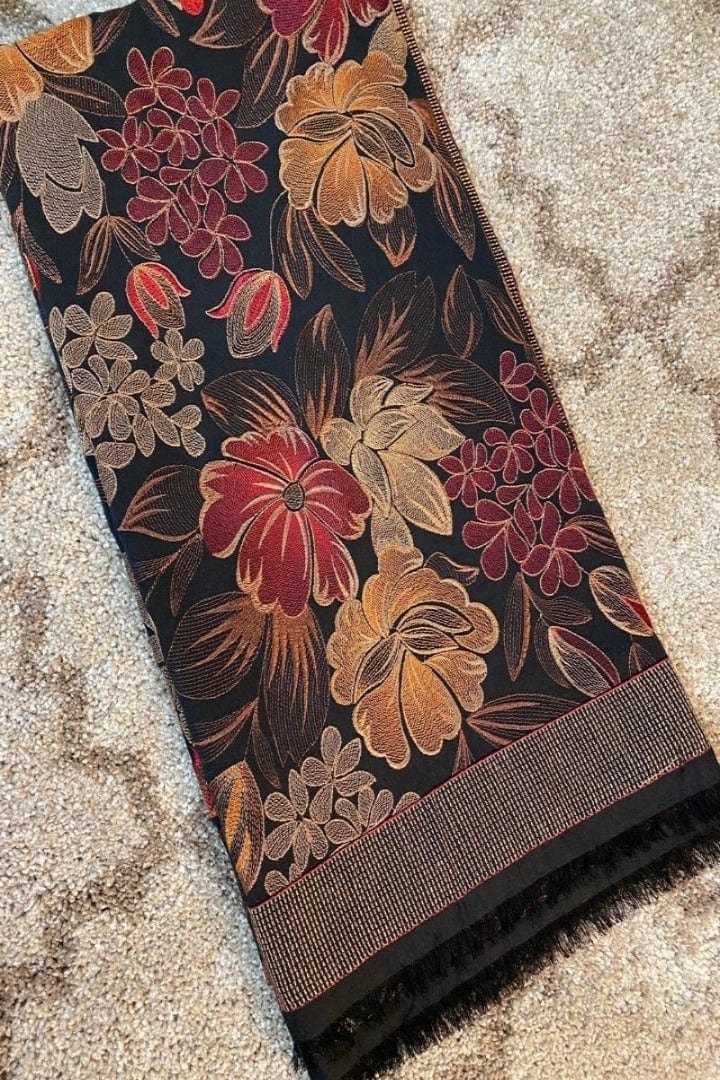 Fabareeze Black Gulmina Shawl
