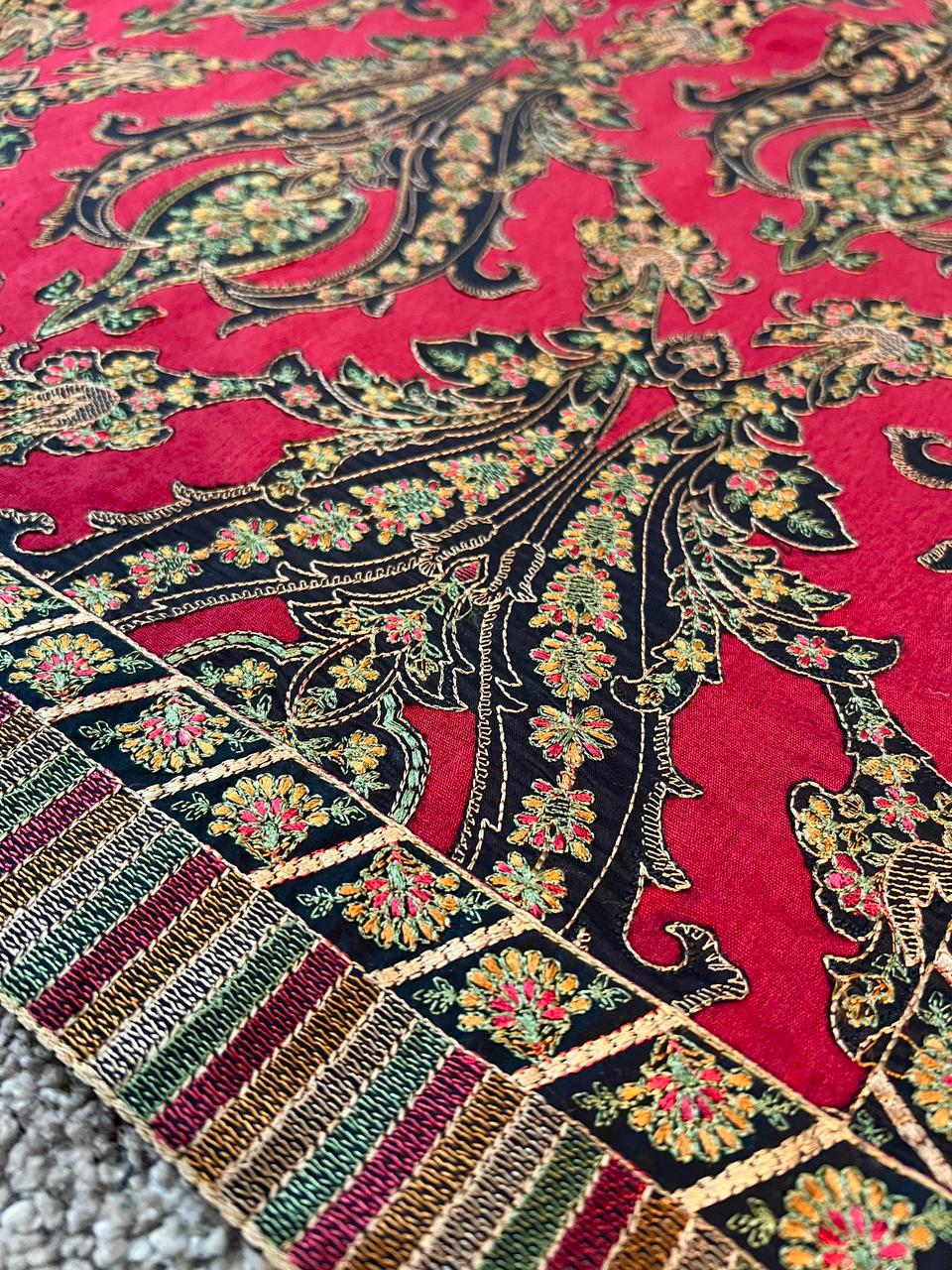 Fabareeze Maroon Royal grace Shawl