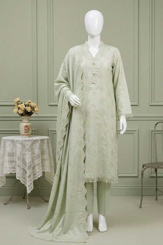 Green Karandi Shawl Set