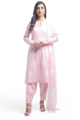 Fabareeze Pink 2 PC Chikankari Lawn Embroidered