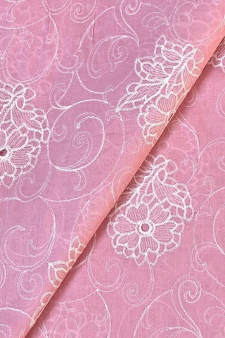 Fabareeze Pink 2 PC Chikankari Lawn Embroidered