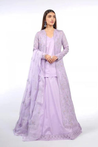 Fabareeze Purple 2 PC Lawn Embroidered