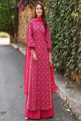 Fabareeze Pink 2 PC Lawn Embroidered