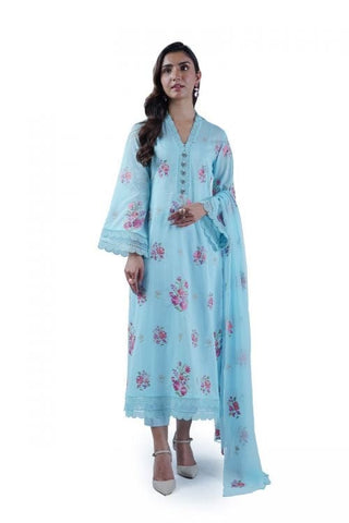 Fabareeze Ferozi 2 PC Lawn Embroidered