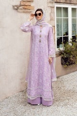 Fabareeze Dark Purple 2 PC Lawn Embroidered