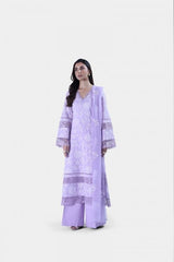 Fabareeze Purple 2 PC Lawn Embroidered