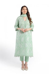 Fabareeze Green 2 PC Lawn Embroidered