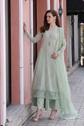 Fabareeze Green 2 PC Lawn Embroidered