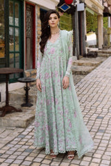 Fabareeze Green 2 PC Swiss Lawn Embroidered