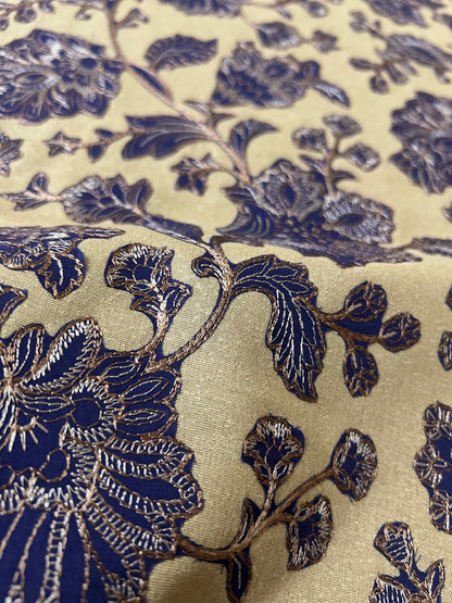 Fabareeze Beige 3 PC Aplique cutwork