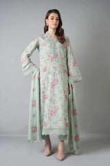 Fabareeze Light Green 3 PC Chickenkari Karandi