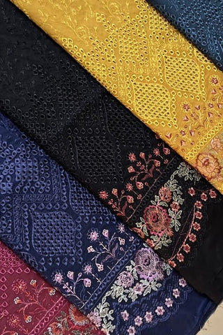Fabareeze 3 PC Chikankari Embroidered