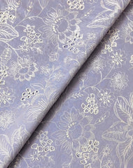 Fabareeze Lavender 3 PC Cutworkari Embroidered