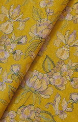 Fabareeze Yellow 3 PC Embroidered Karandi